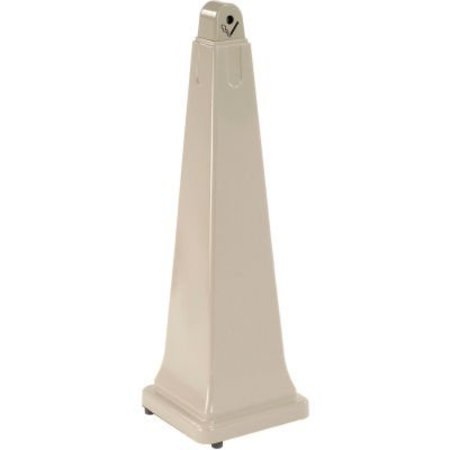 RUBBERMAID COMMERCIAL Rubbermaid Groundskeeper Smokers Receptacle Beige FG257088BEIG